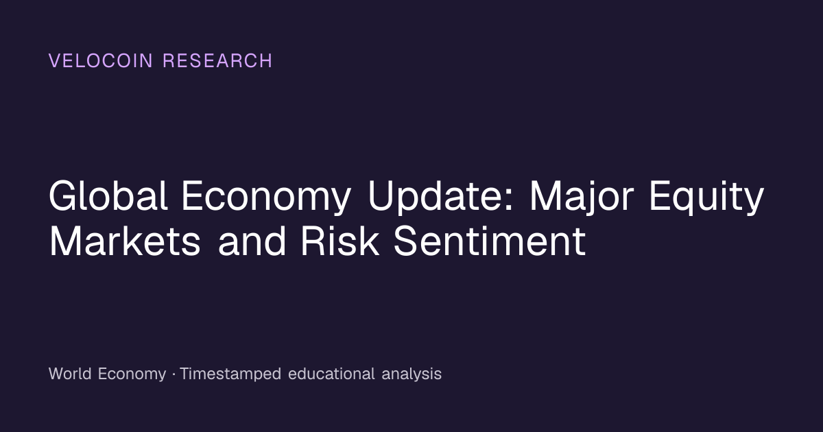 Global Economy Update: Major Equity Markets and Risk Sentiment