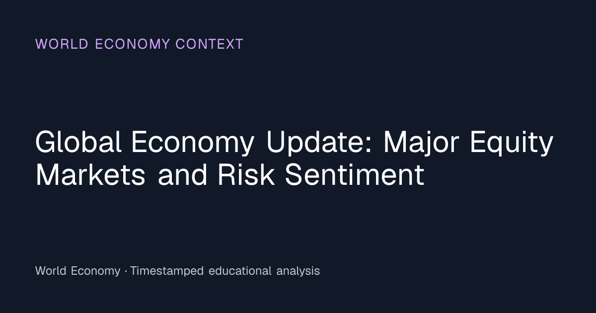 Editorial visual explaining global market context